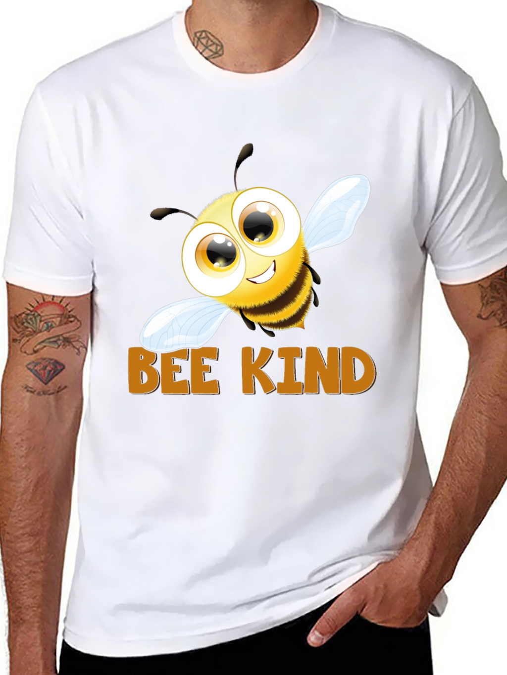Bee Kind Graphic T-Shirt - Black Cotton