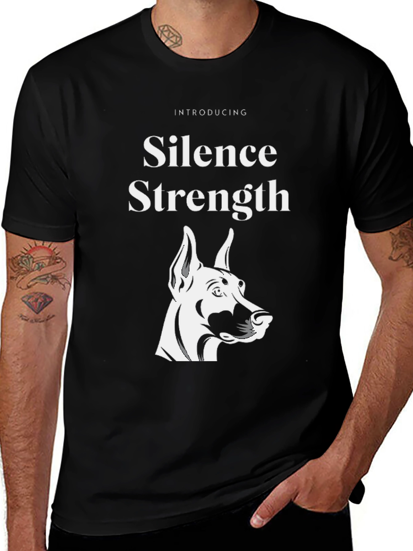 Silence & Strength Dog T-Shirt