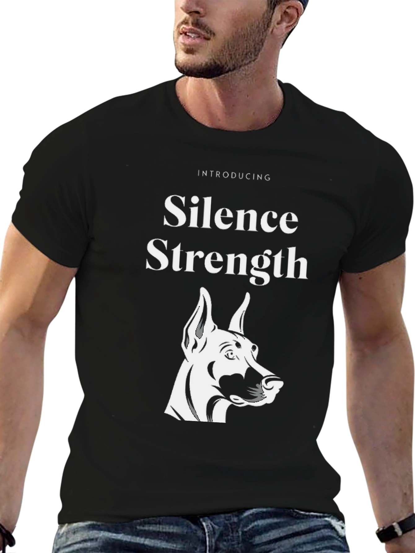 Silence & Strength Dog T-Shirt