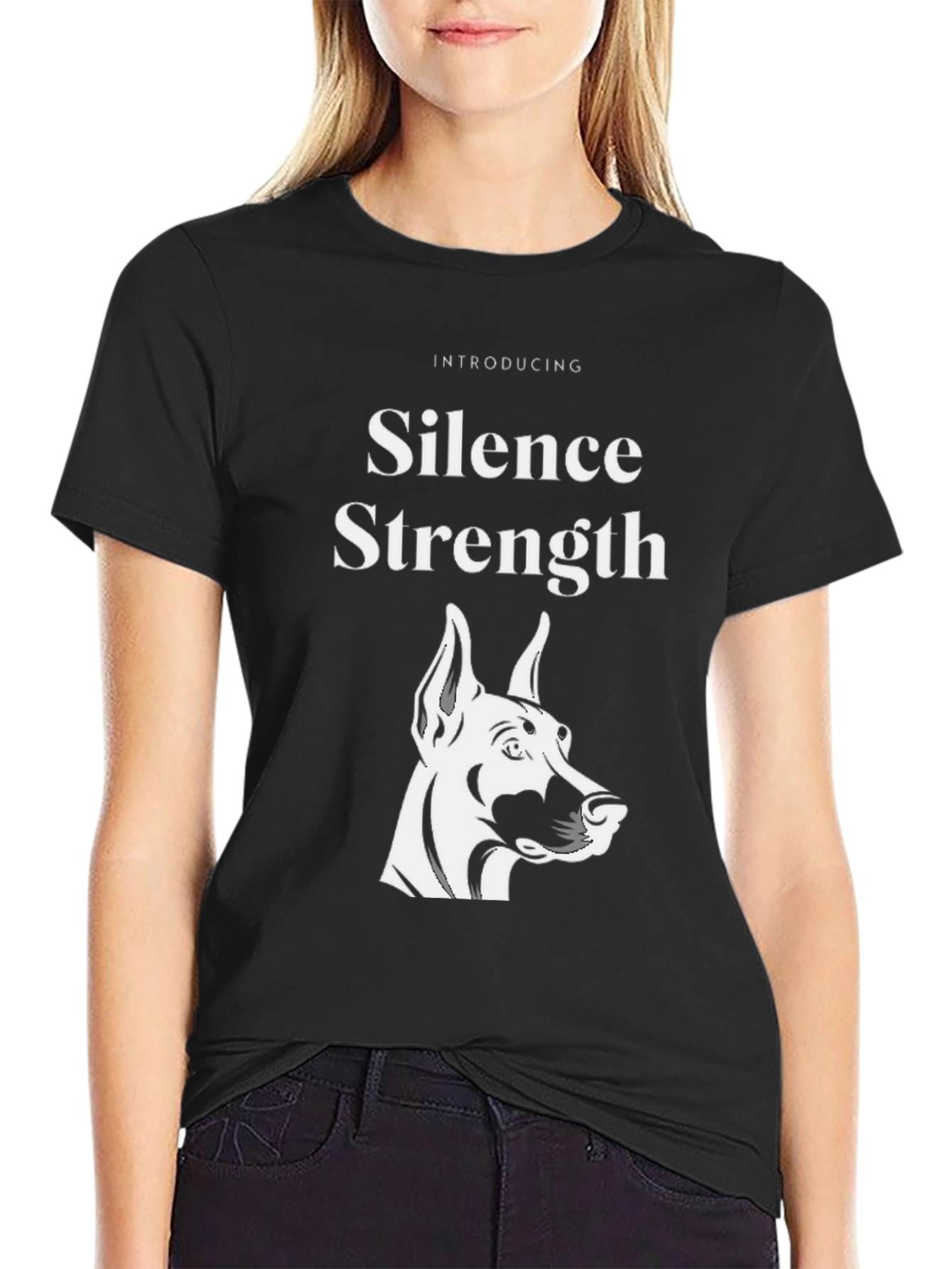 Silence & Strength Dog T-Shirt