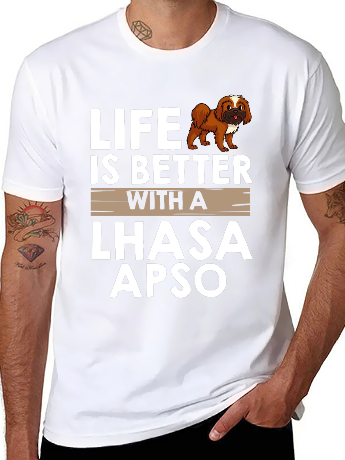 Life is Better with a Lhasa Apso T-Shirt