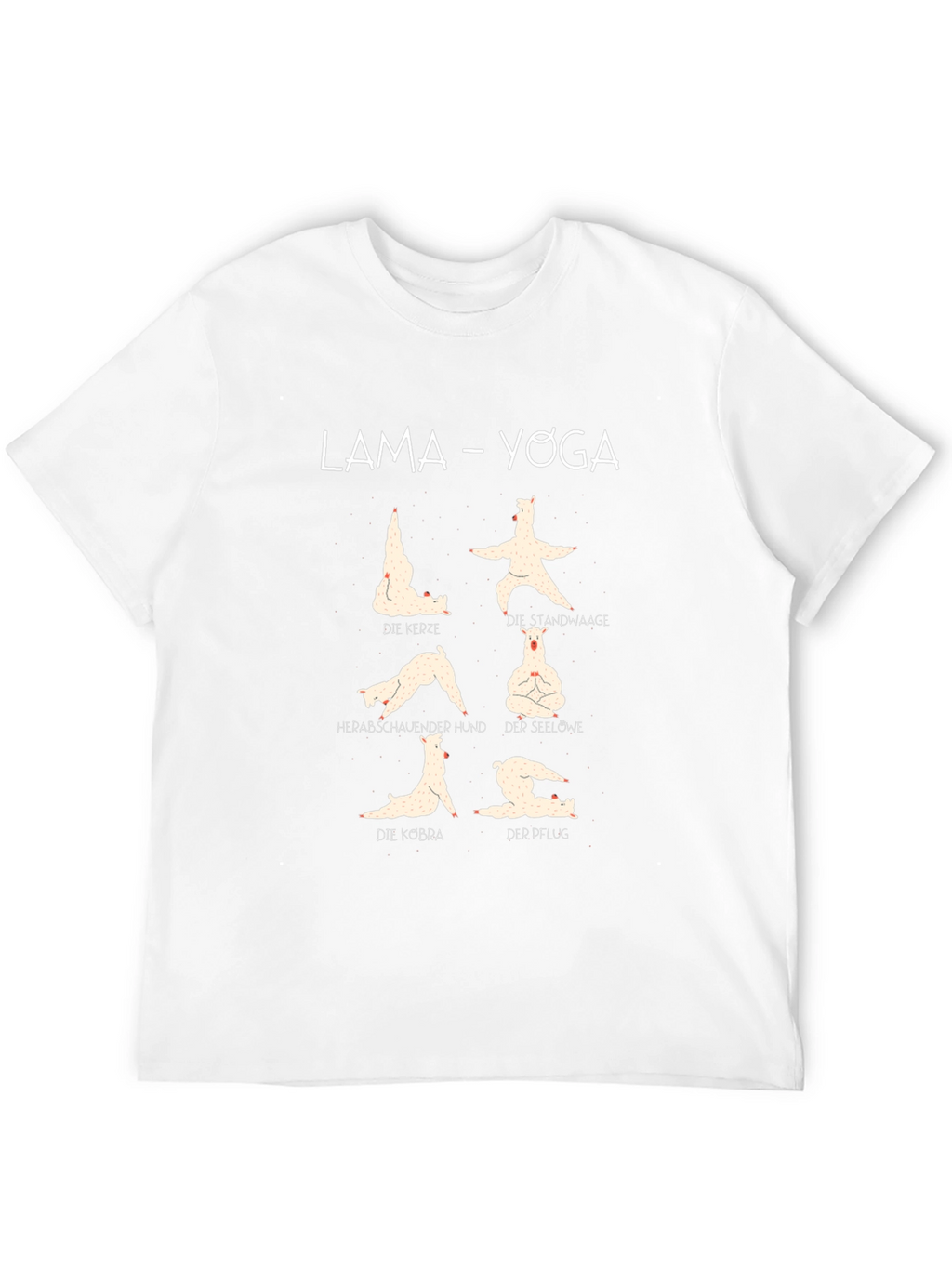 Llama Yoga T-Shirt - Funny Animal Exercise Tee