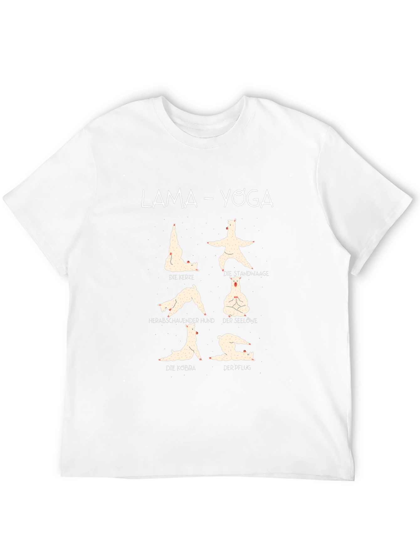 Llama Yoga T-Shirt - Funny Animal Exercise Tee