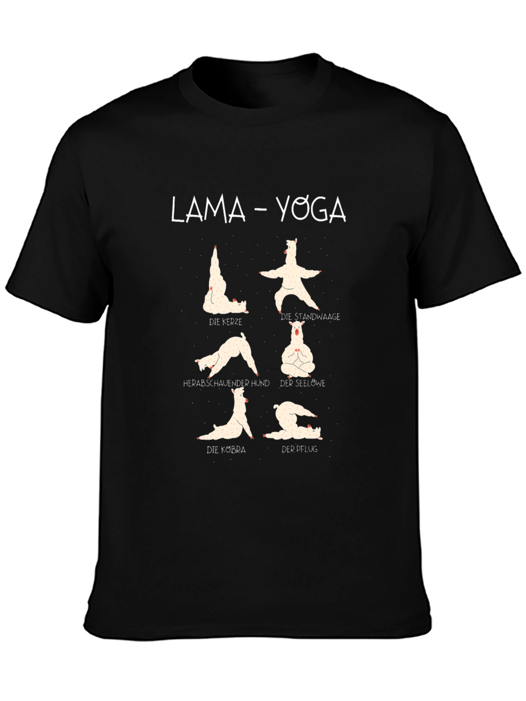 Llama Yoga T-Shirt - Funny Animal Exercise Tee