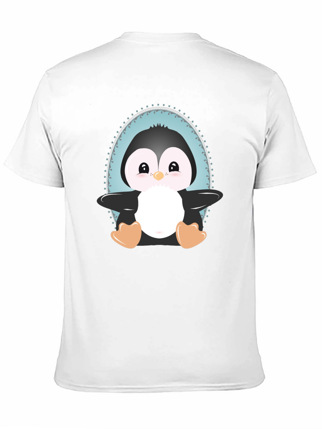 Cute Penguin Graphic Tee - Unisex Black T-Shirt