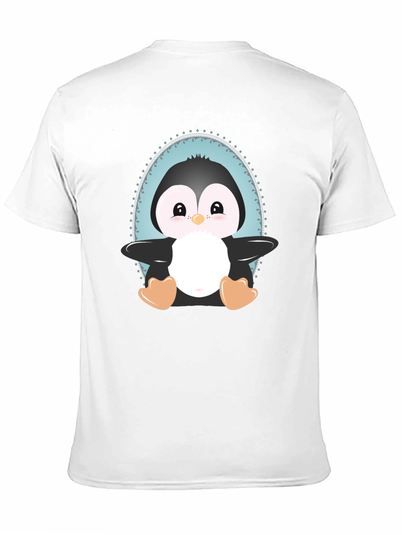 Cute Penguin Graphic Tee - Unisex Black T-Shirt