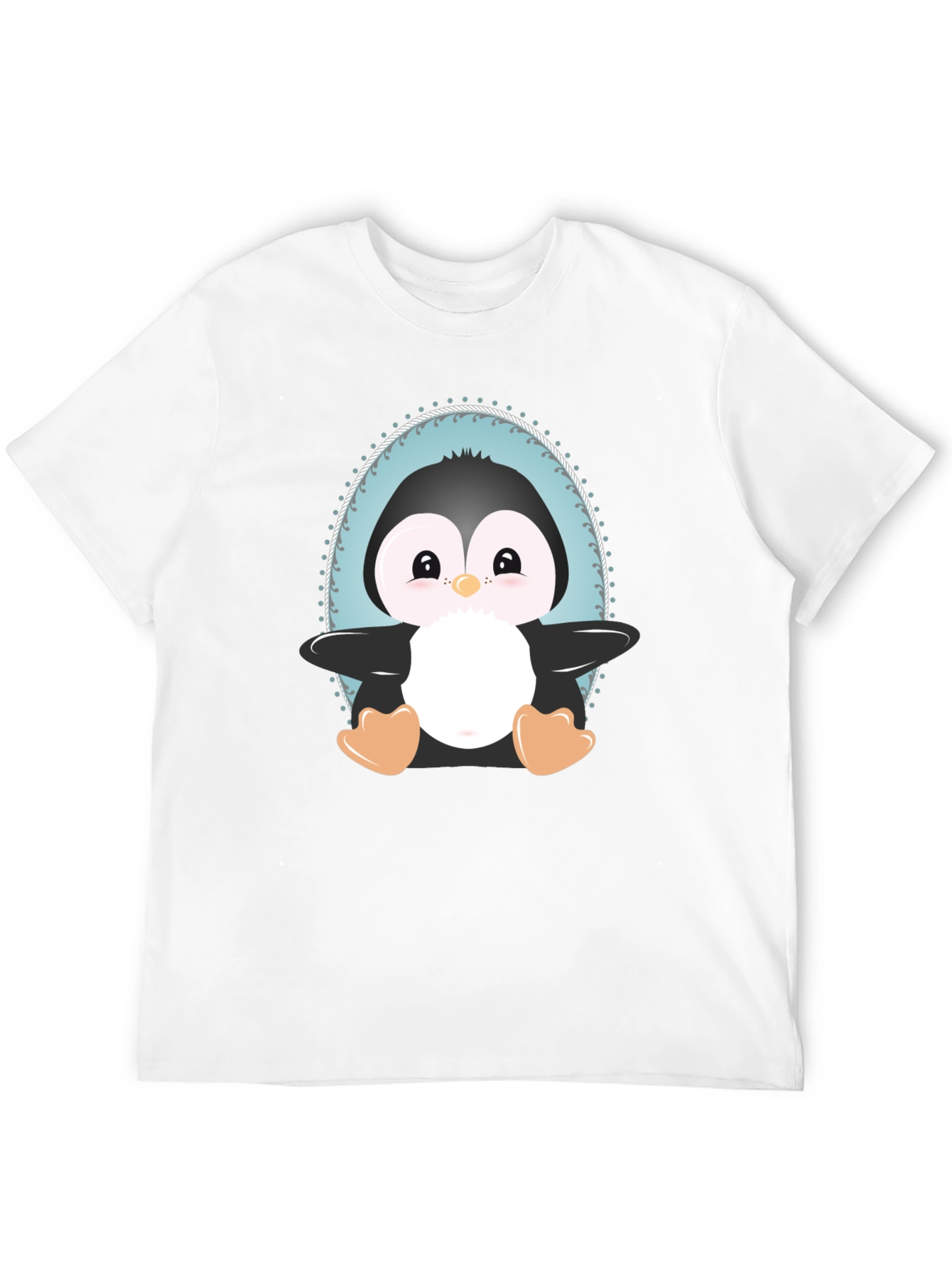 Cute Penguin Graphic Tee - Unisex Black T-Shirt