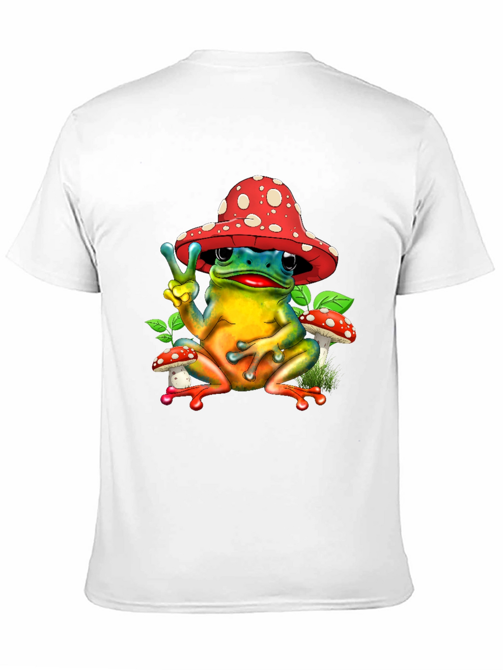Peace Frog Mushroom Hat T-Shirt