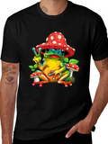 Peace Frog Mushroom Hat T-Shirt