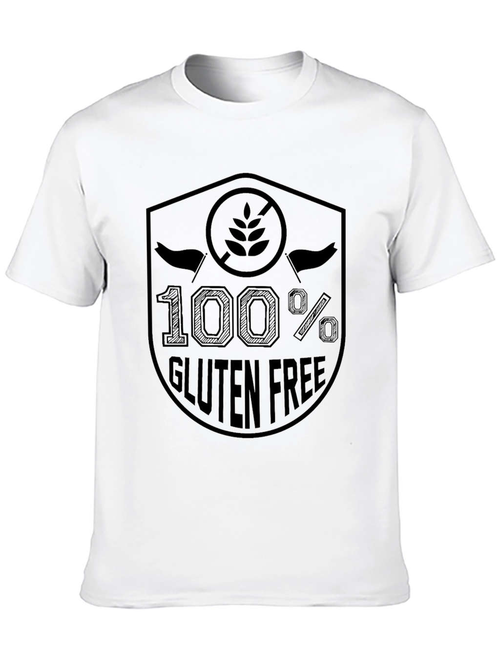 100% Gluten Free T-Shirt - Novelty Apparel