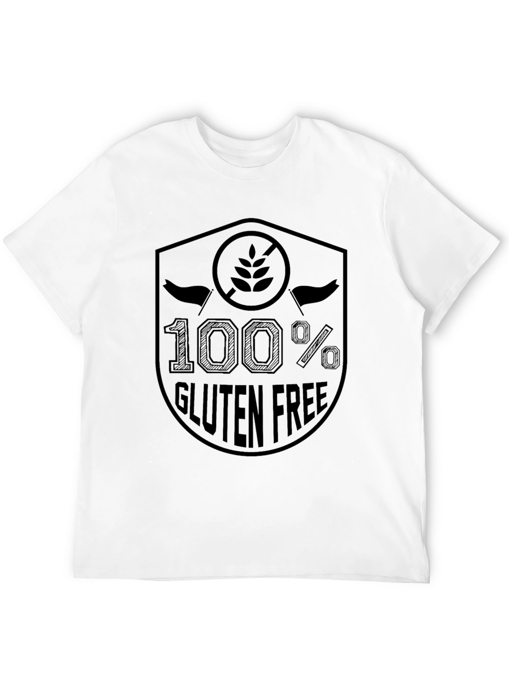 100% Gluten Free T-Shirt - Novelty Apparel