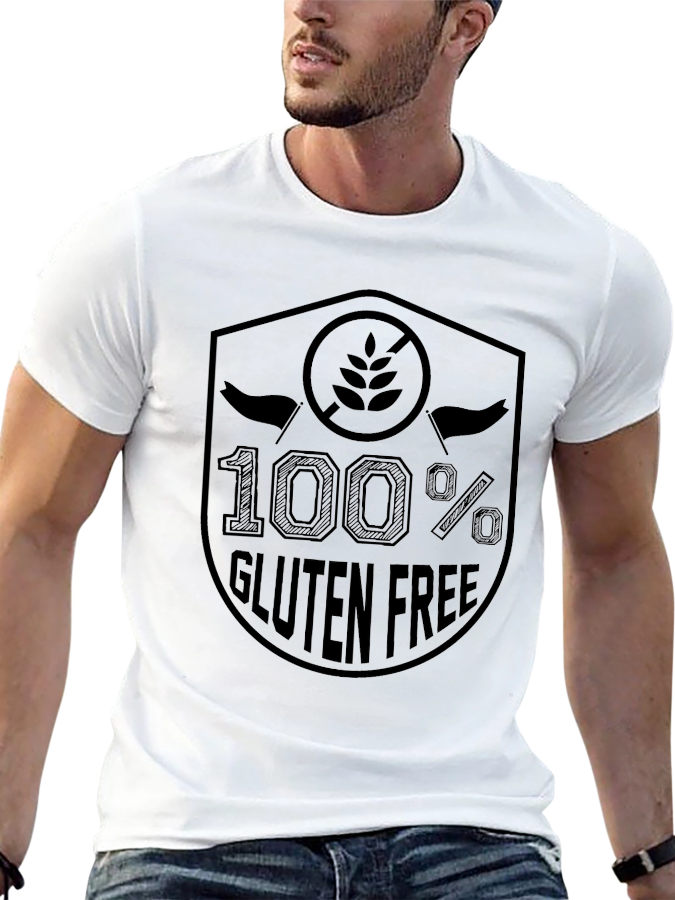 100% Gluten Free T-Shirt - Novelty Apparel