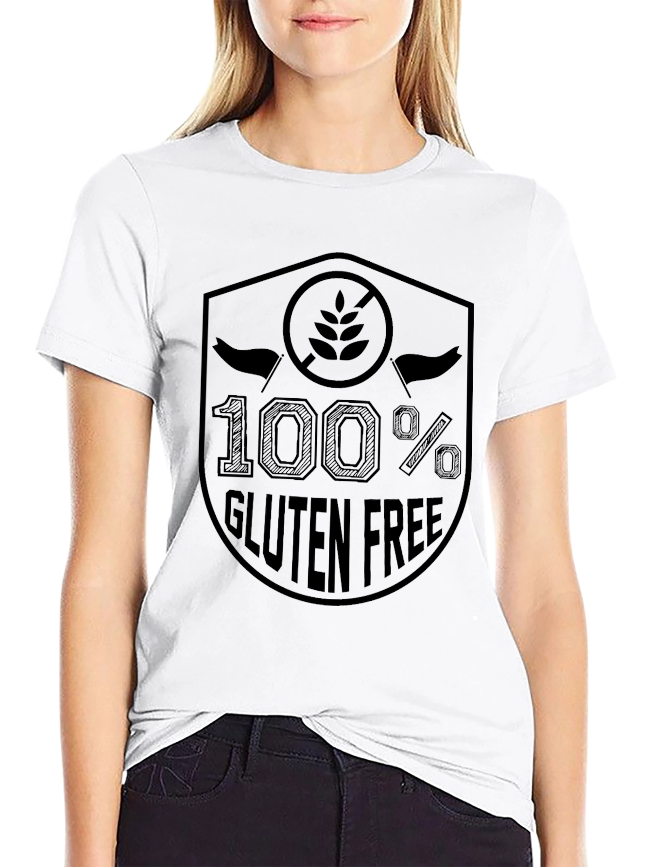 100% Gluten Free T-Shirt - Novelty Apparel