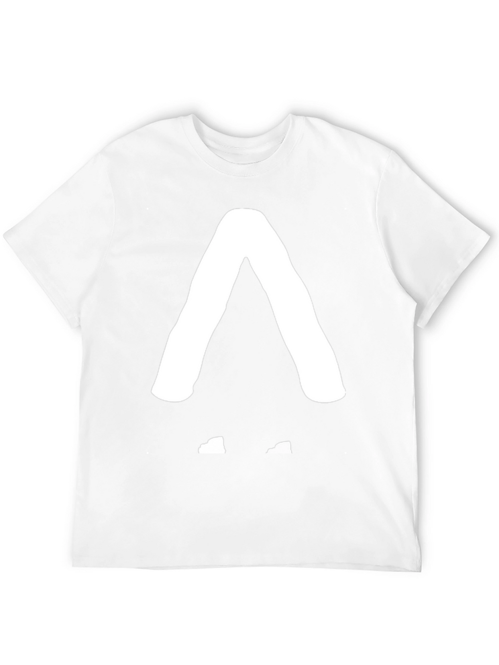 Modern Geometric Graphic Tee - Black