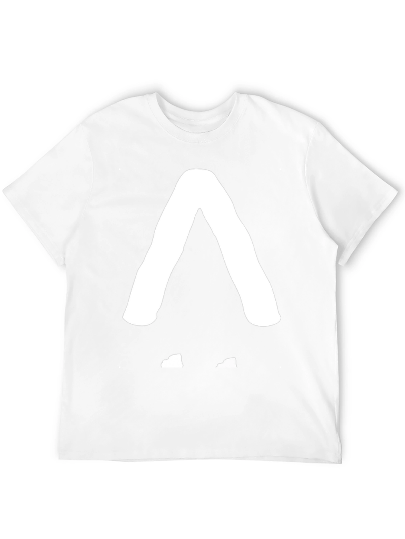Modern Geometric Graphic Tee - Black