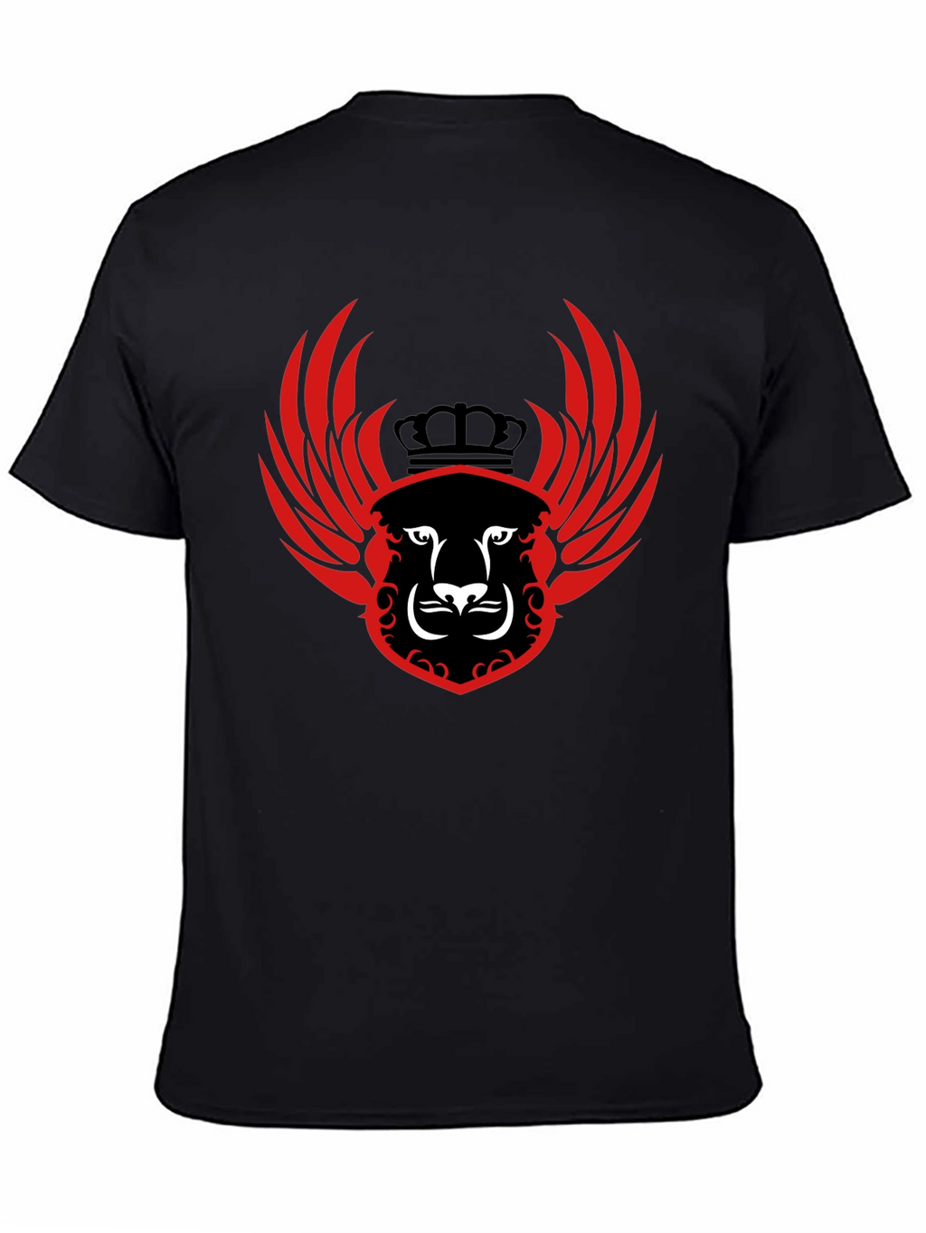 Winged Lion Crest Black T-Shirt