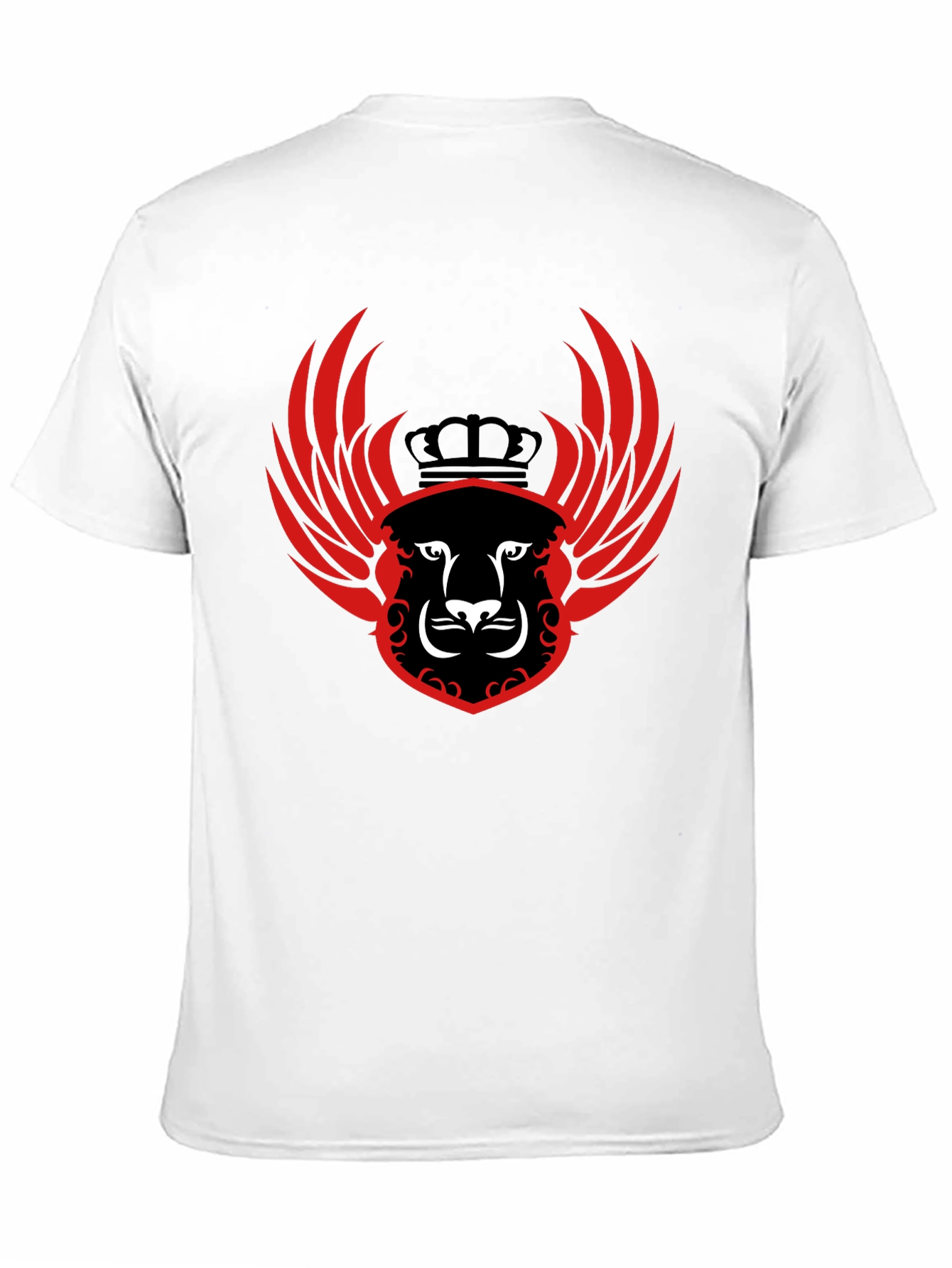 Winged Lion Crest Black T-Shirt