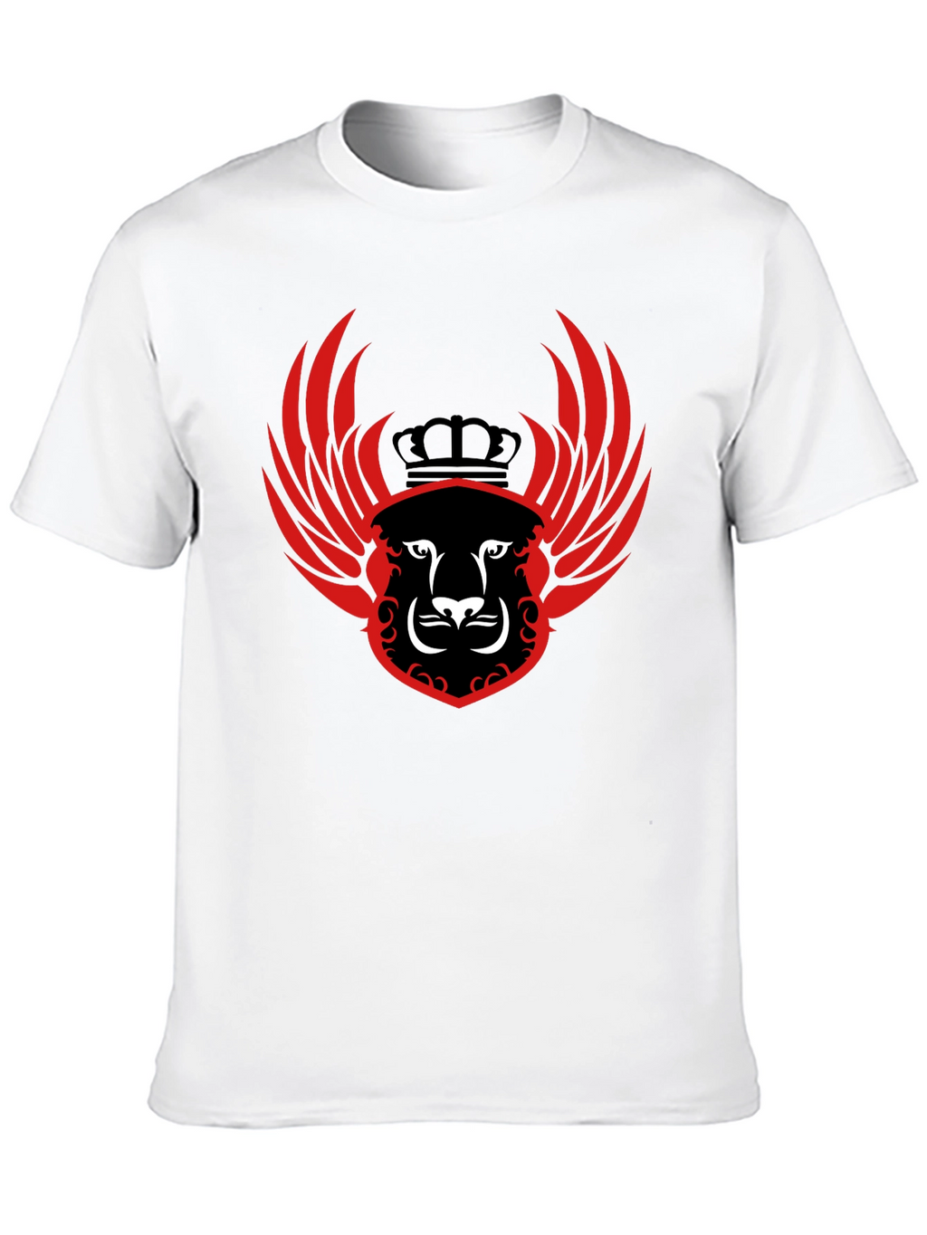 Winged Lion Crest Black T-Shirt