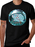 Abstract Skull Graphic T-Shirt