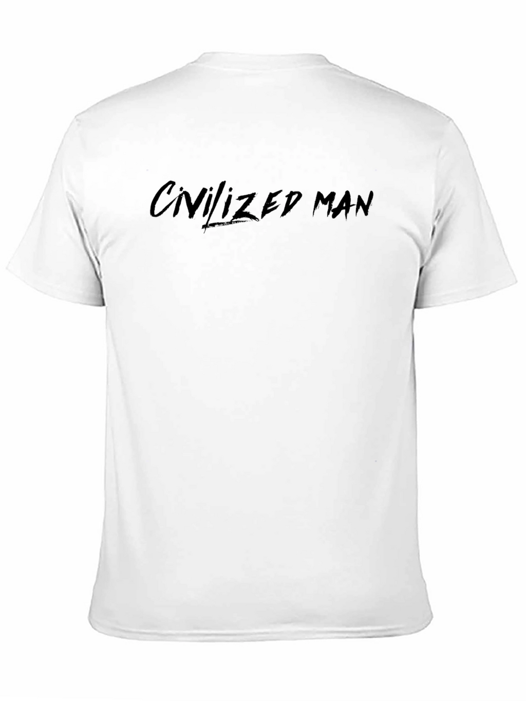 Civilized Man Black Graphic Tee - Casual Style