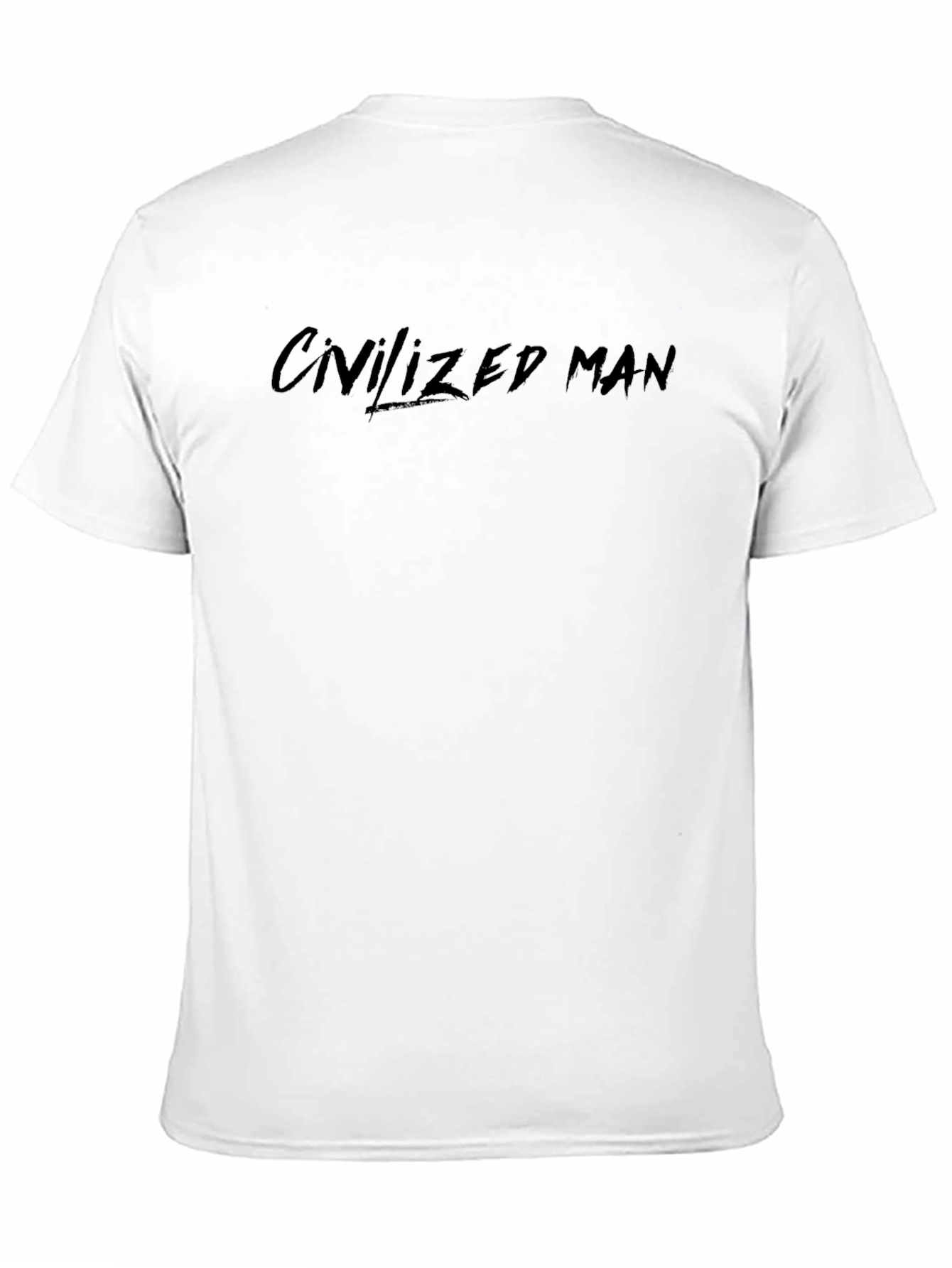 Civilized Man Black Graphic Tee - Casual Style