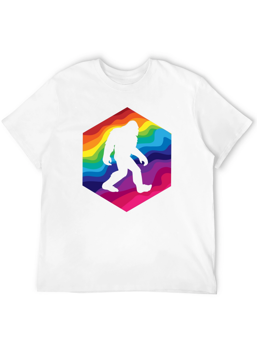 Rainbow Bigfoot T-Shirt - Squatch Style!