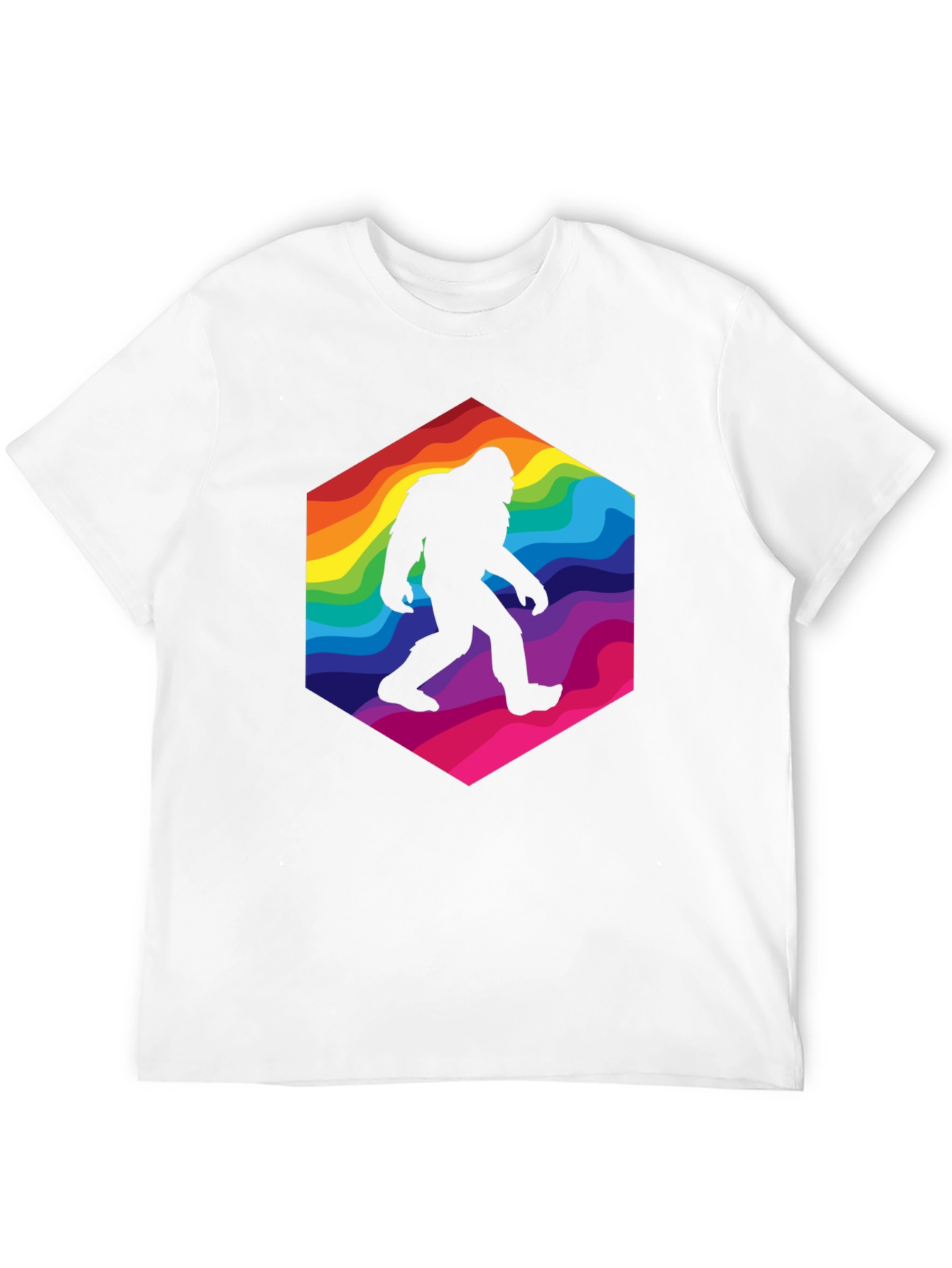 Rainbow Bigfoot T-Shirt - Squatch Style!