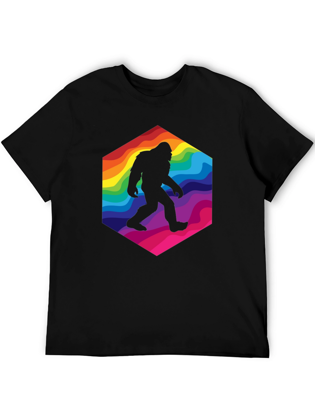 Rainbow Bigfoot T-Shirt - Squatch Style!