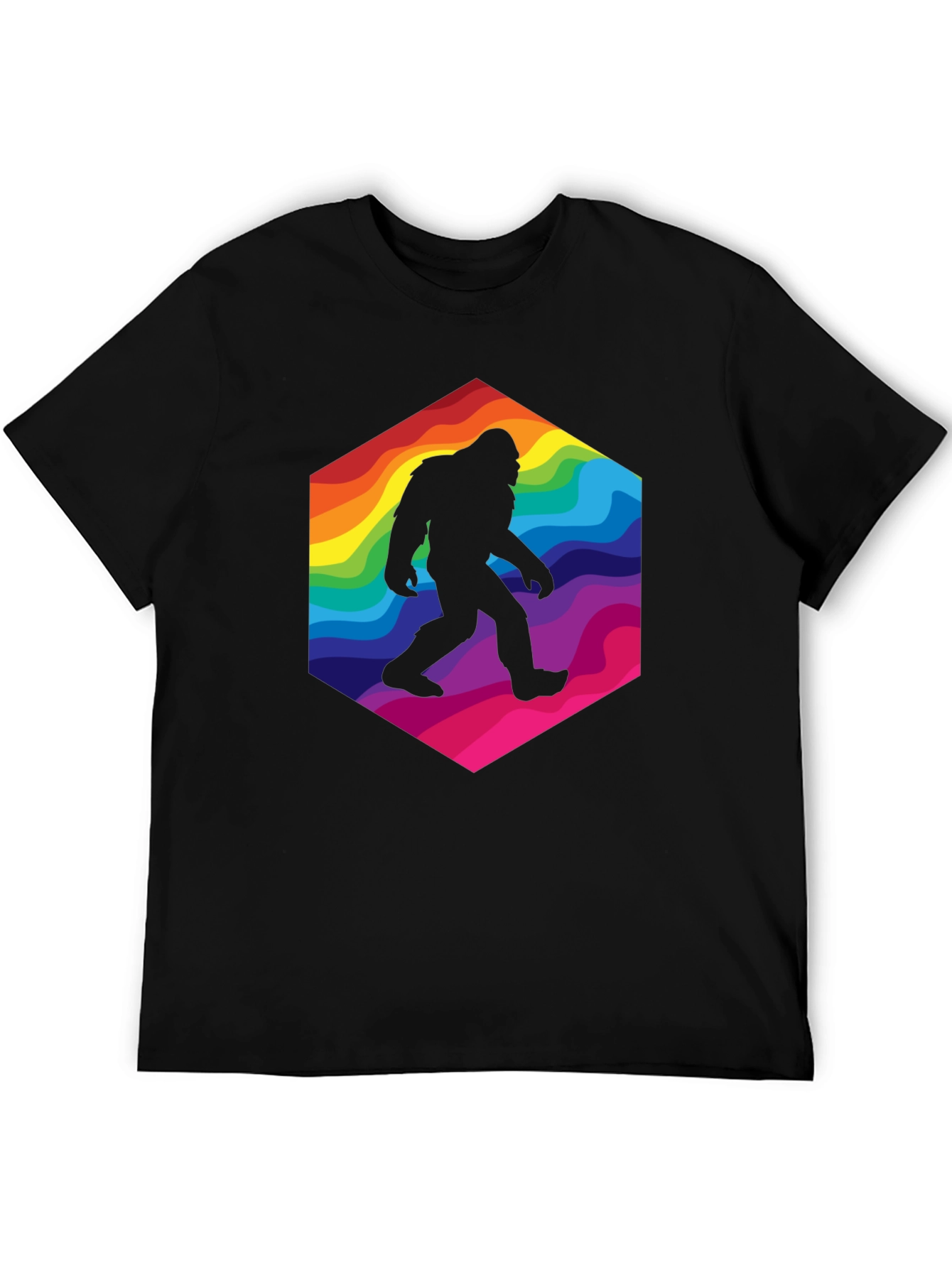 Rainbow Bigfoot T-Shirt - Squatch Style!