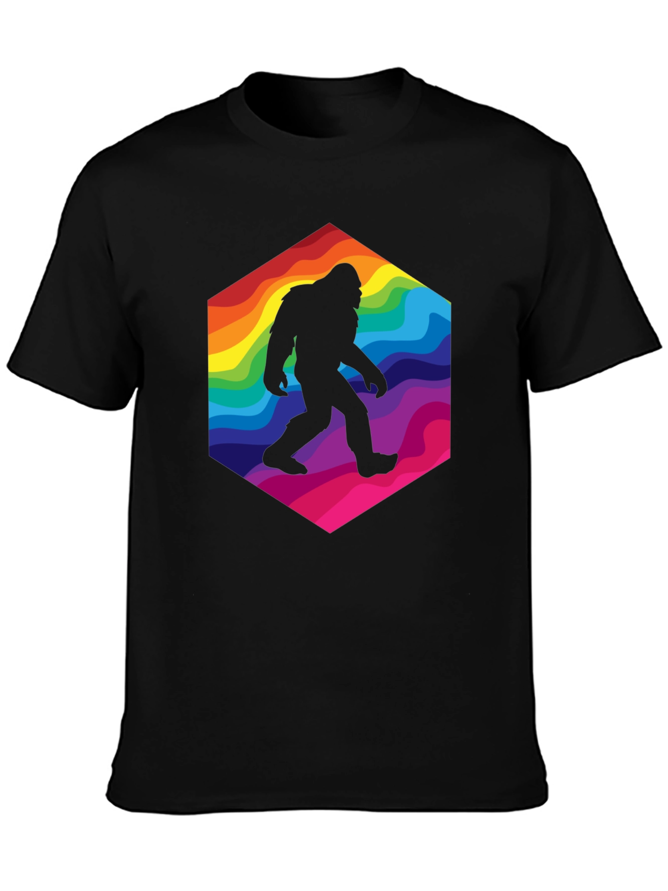 Rainbow Bigfoot T-Shirt - Squatch Style!