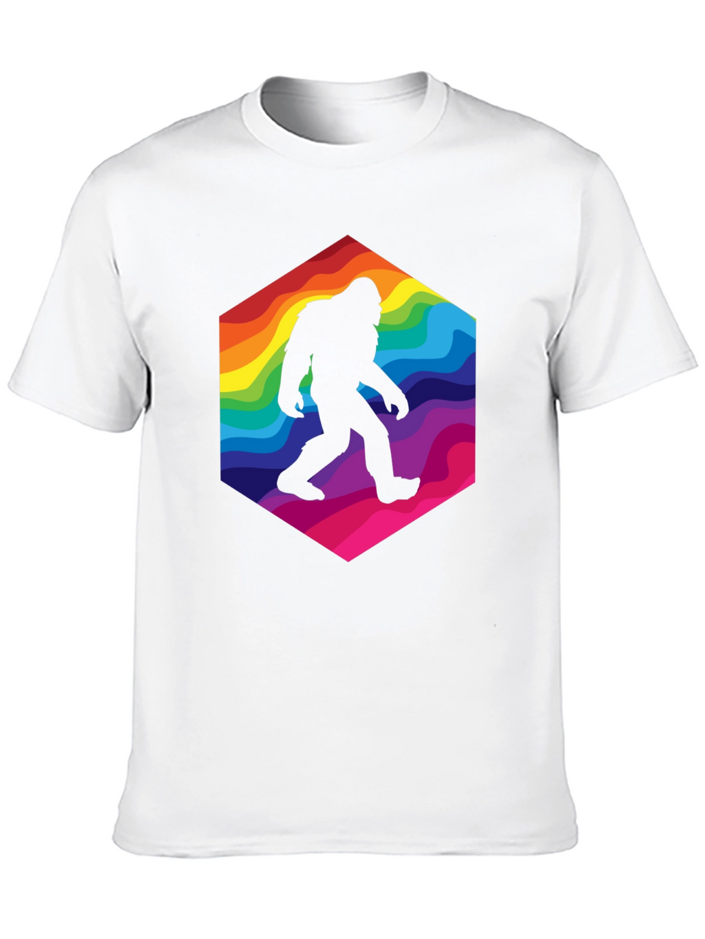 Rainbow Bigfoot T-Shirt - Squatch Style!