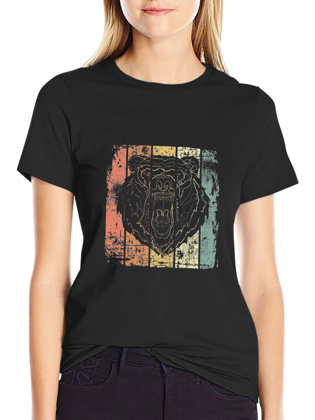 Retro Bear Graphic T-Shirt