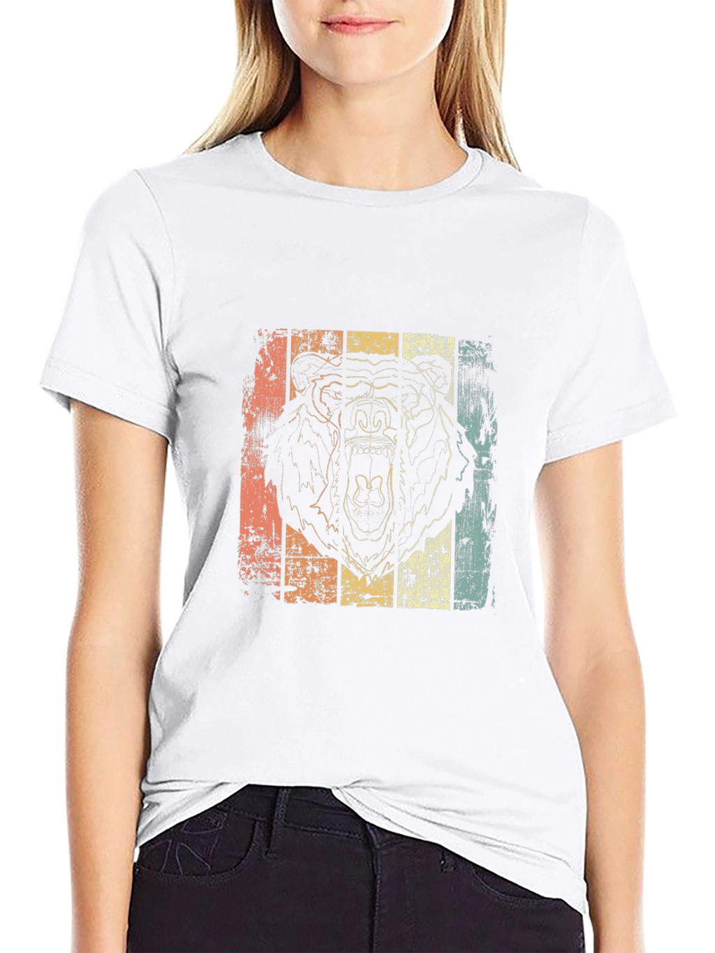 Retro Bear Graphic T-Shirt