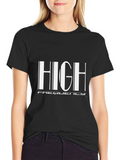 High Frequency Black Graphic Tee