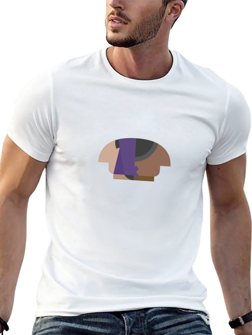Abstract Graphic Print Tee