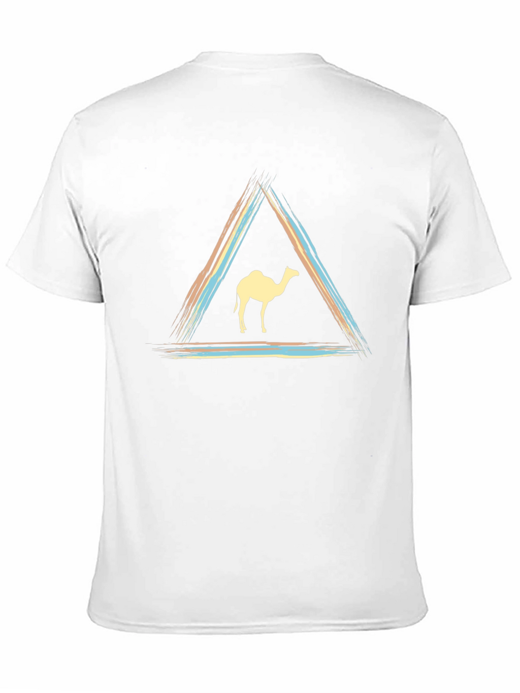 Camel Triangle Graphic Tee - Modern Unisex T-Shirt