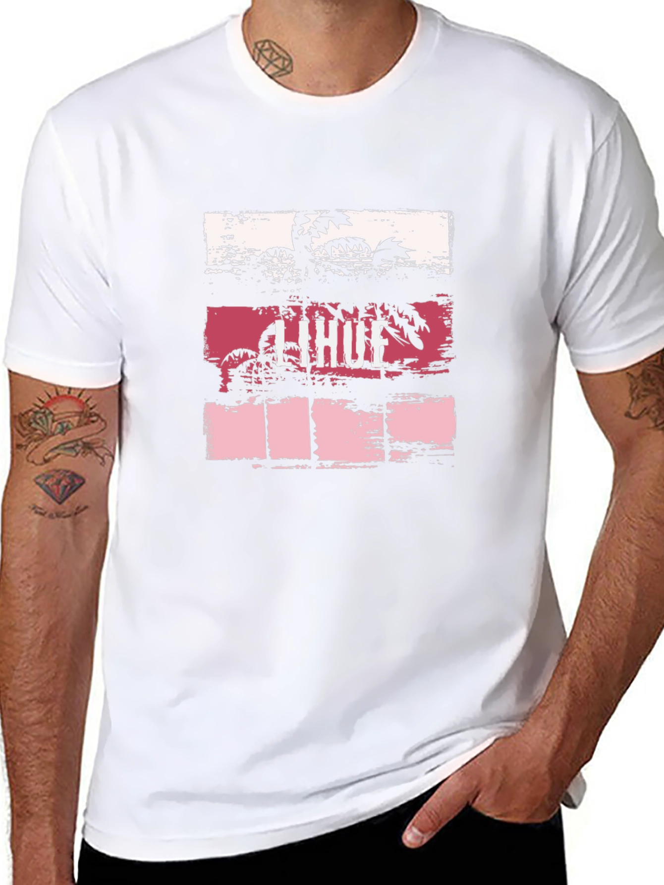 Lihue Palm Graphic Black T-Shirt