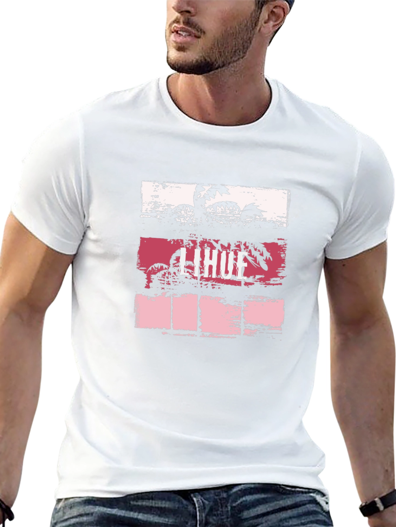 Lihue Palm Graphic Black T-Shirt