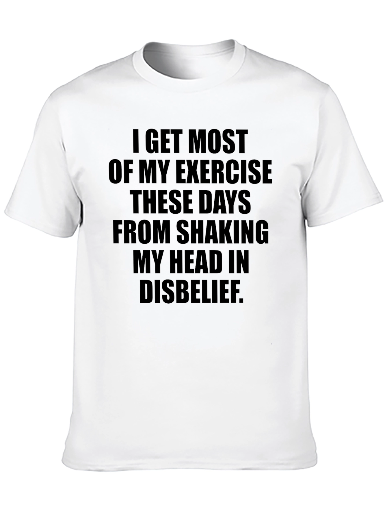 Shaking Head Exercise T-Shirt - Funny Sarcastic Tee