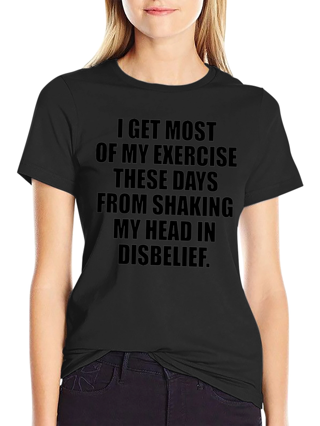 Shaking Head Exercise T-Shirt - Funny Sarcastic Tee