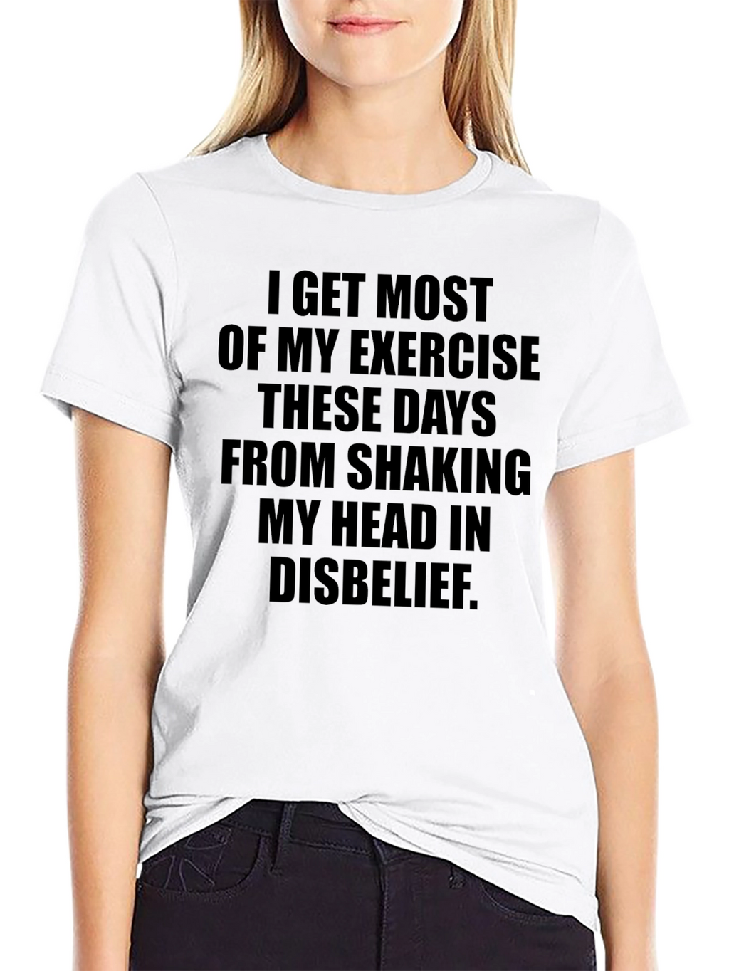 Shaking Head Exercise T-Shirt - Funny Sarcastic Tee