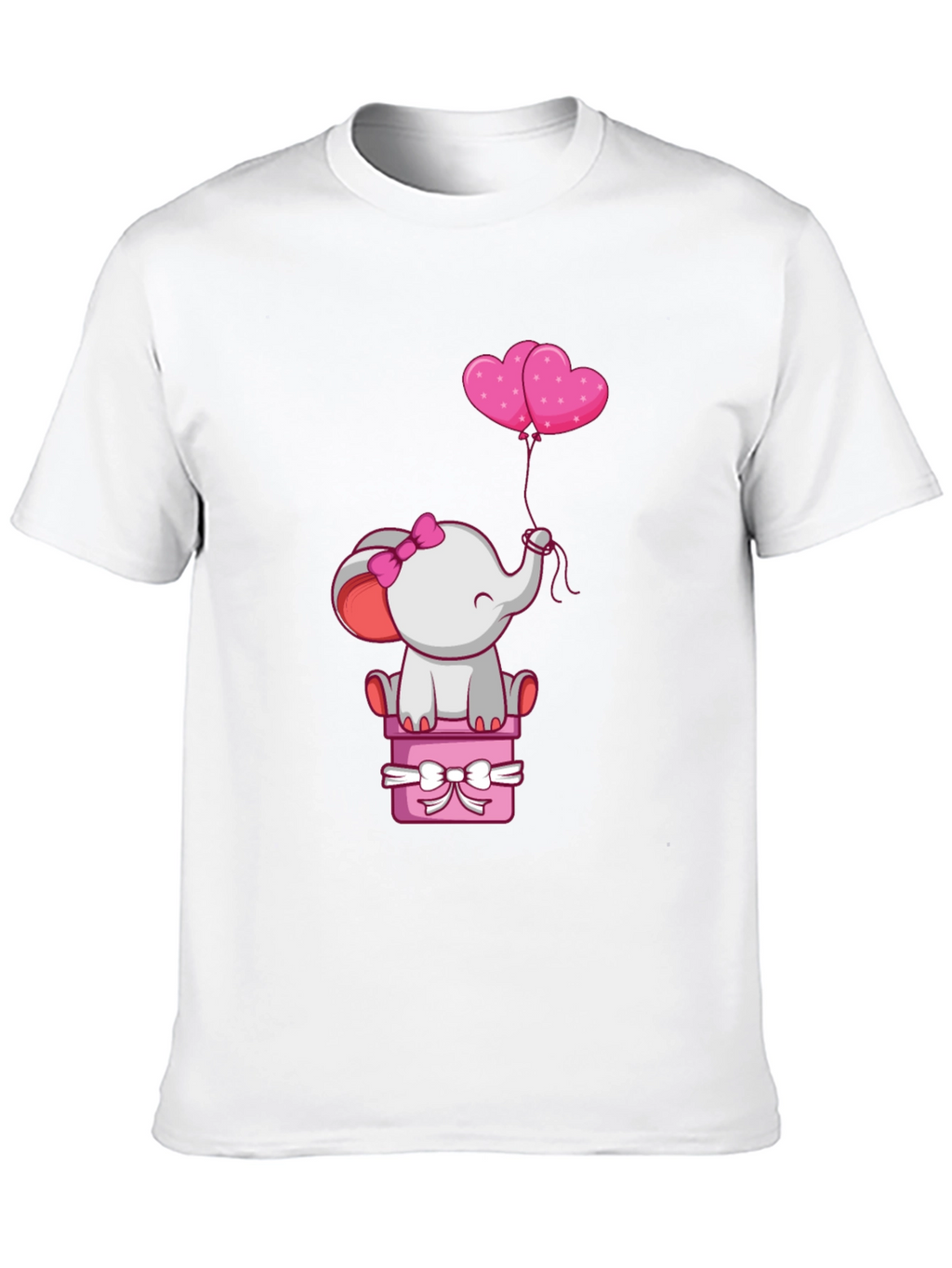 Elephant Heart Balloons Graphic Tee