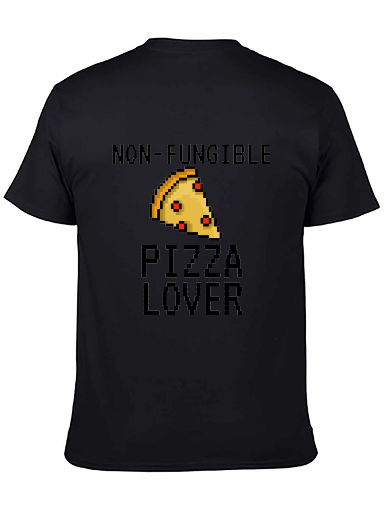 Non-Fungible Pizza Lover Black T-Shirt