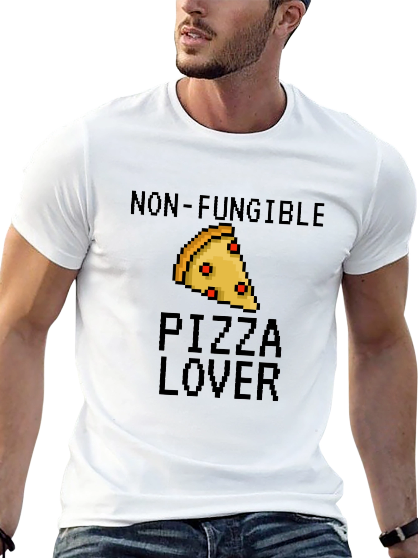 Non-Fungible Pizza Lover Black T-Shirt
