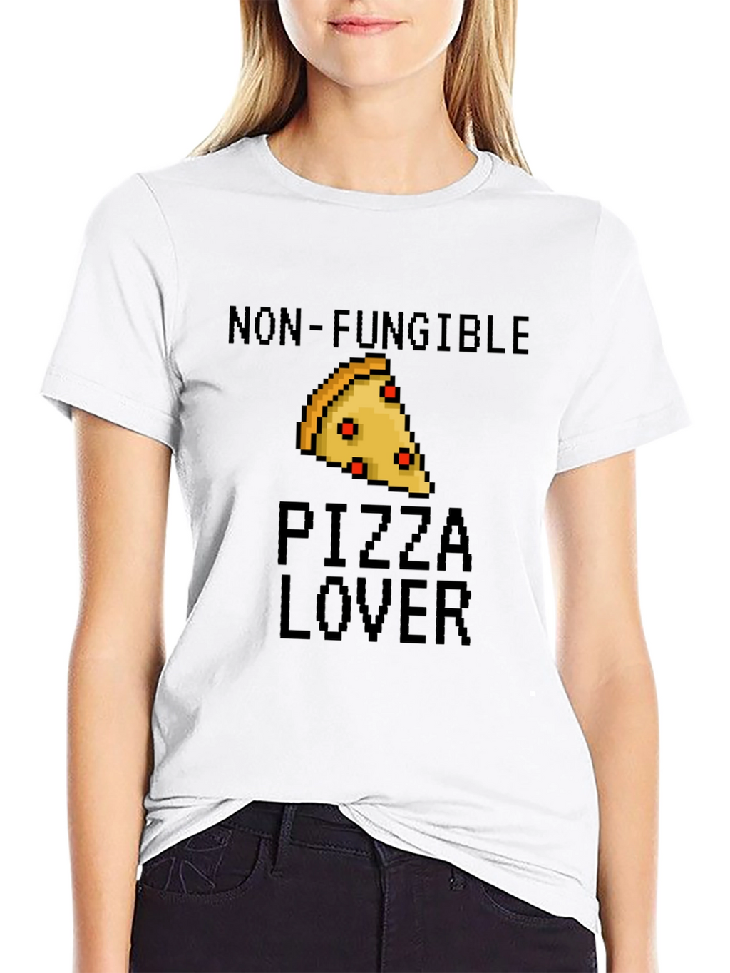 Non-Fungible Pizza Lover Black T-Shirt