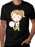Volleyball Girl Graphic Tee - Black Unisex Shirt