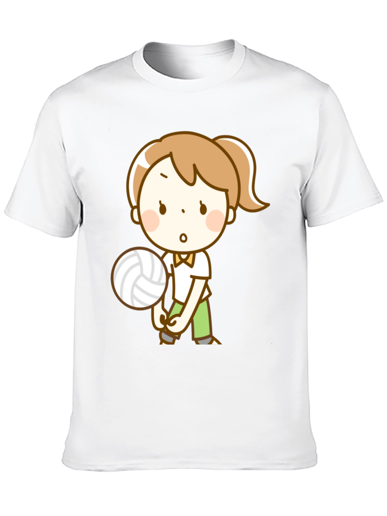 Volleyball Girl Graphic Tee - Black Unisex Shirt