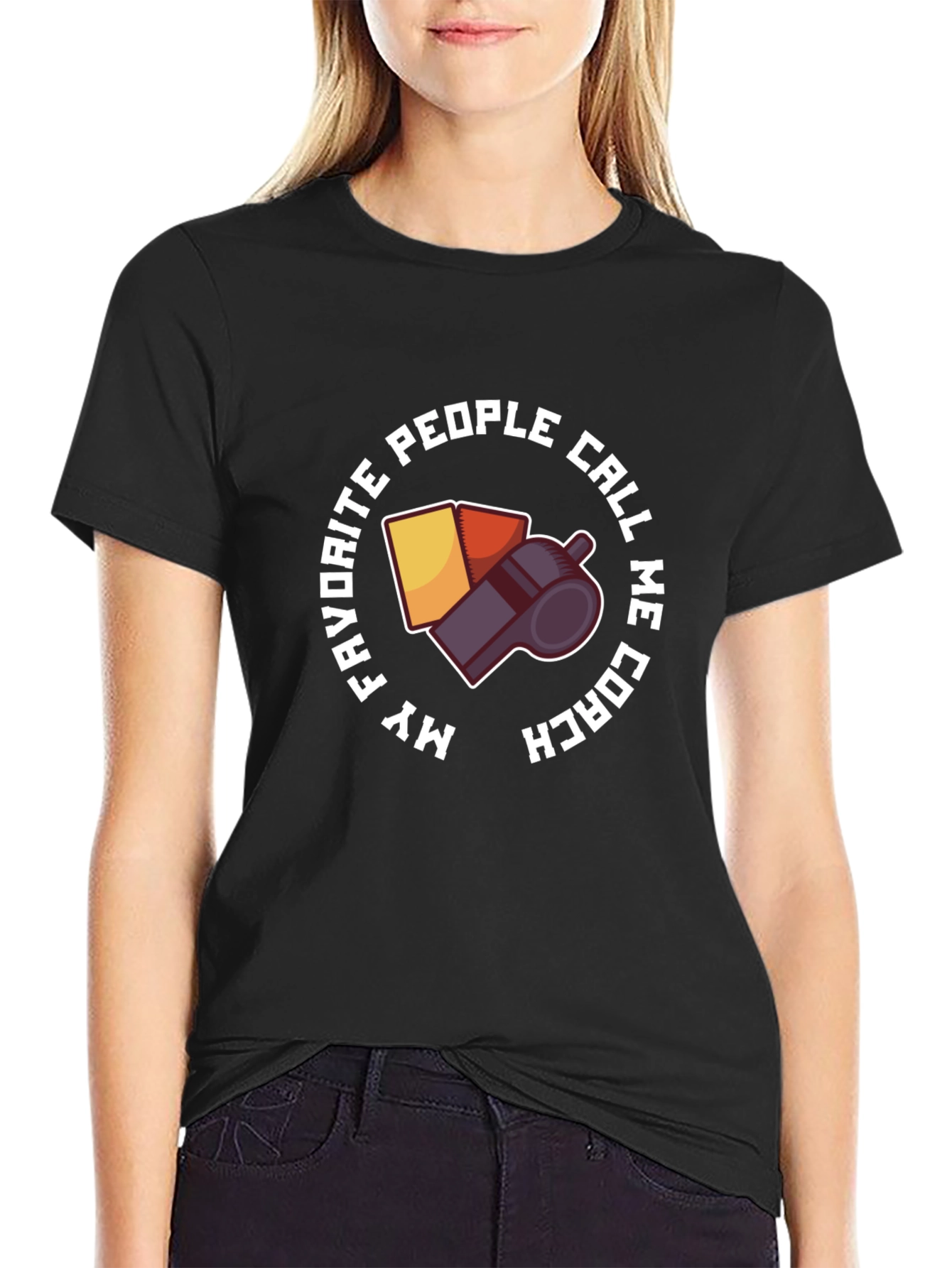 Coach Whistle T-Shirt - My Favorite People Call Me Coach