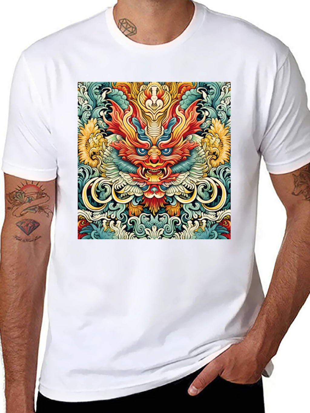 Dragon Graphic Print Tee