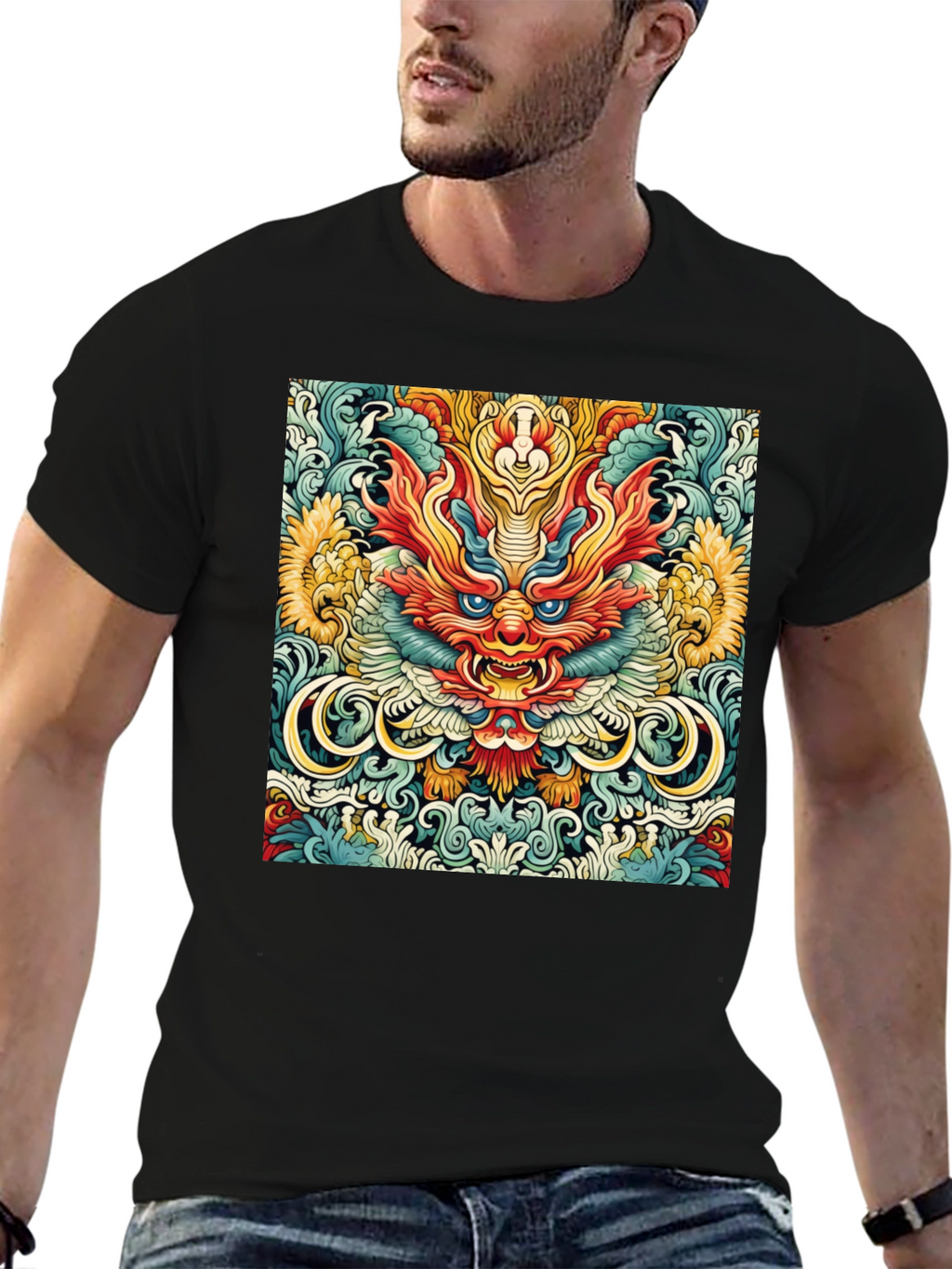 Dragon Graphic Print Tee